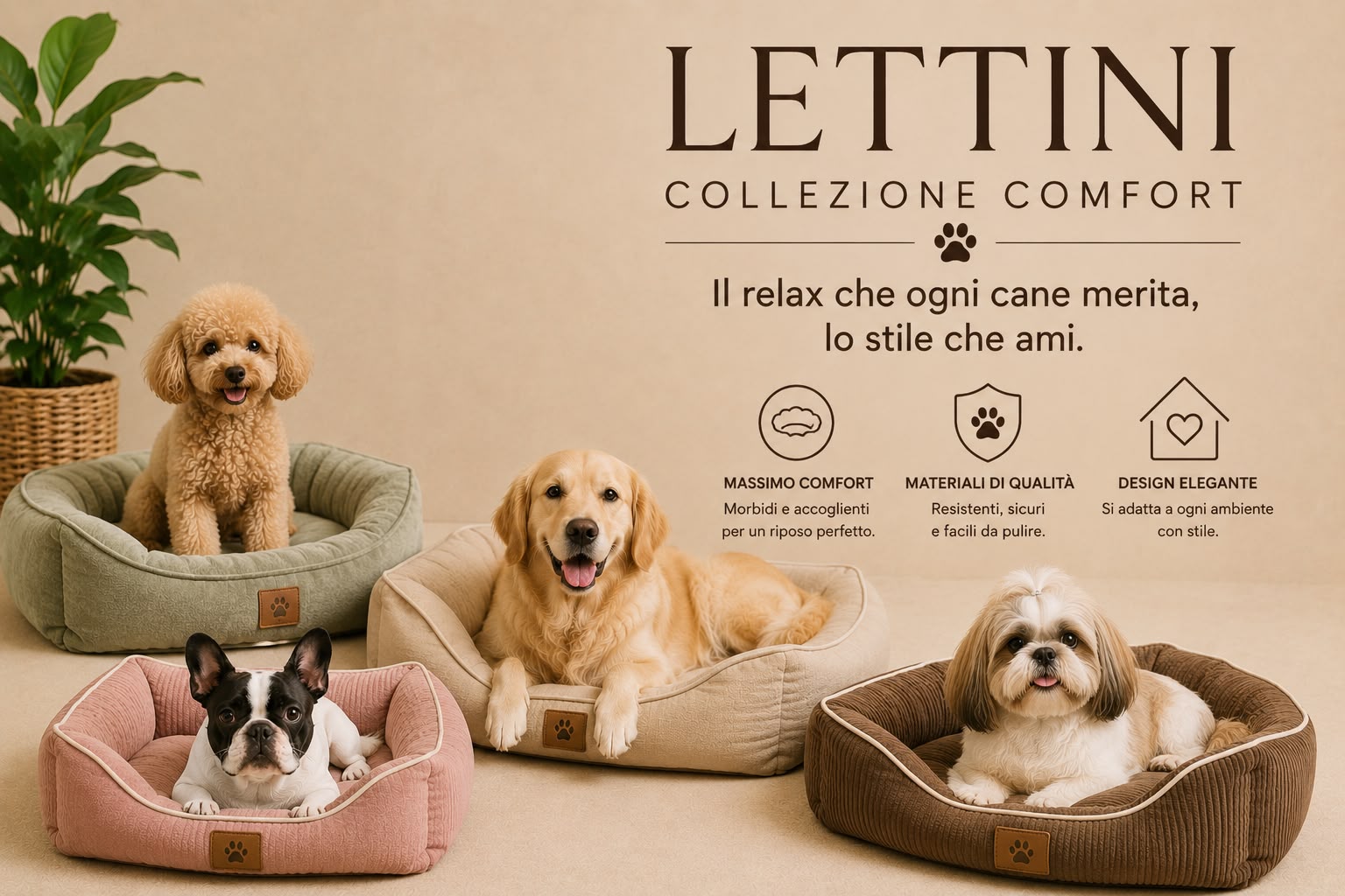 Lettini Comfort – Cucce e Lettini per Cani