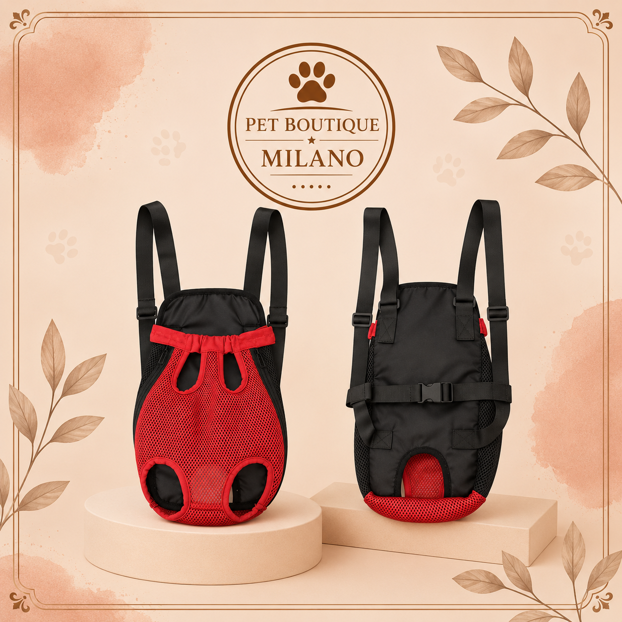 Zaino Trasportino per Cani Piccola Taglia – Traspirante Outdoor Regolabile