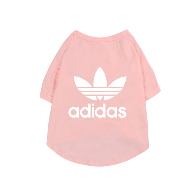 T-shirt per cani in cotone con 3 strisce