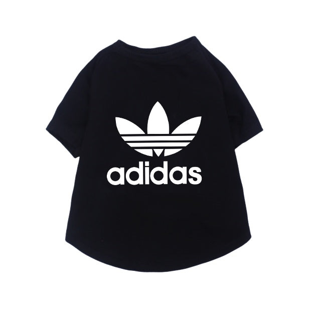 T-shirt per cani in cotone con 3 strisce