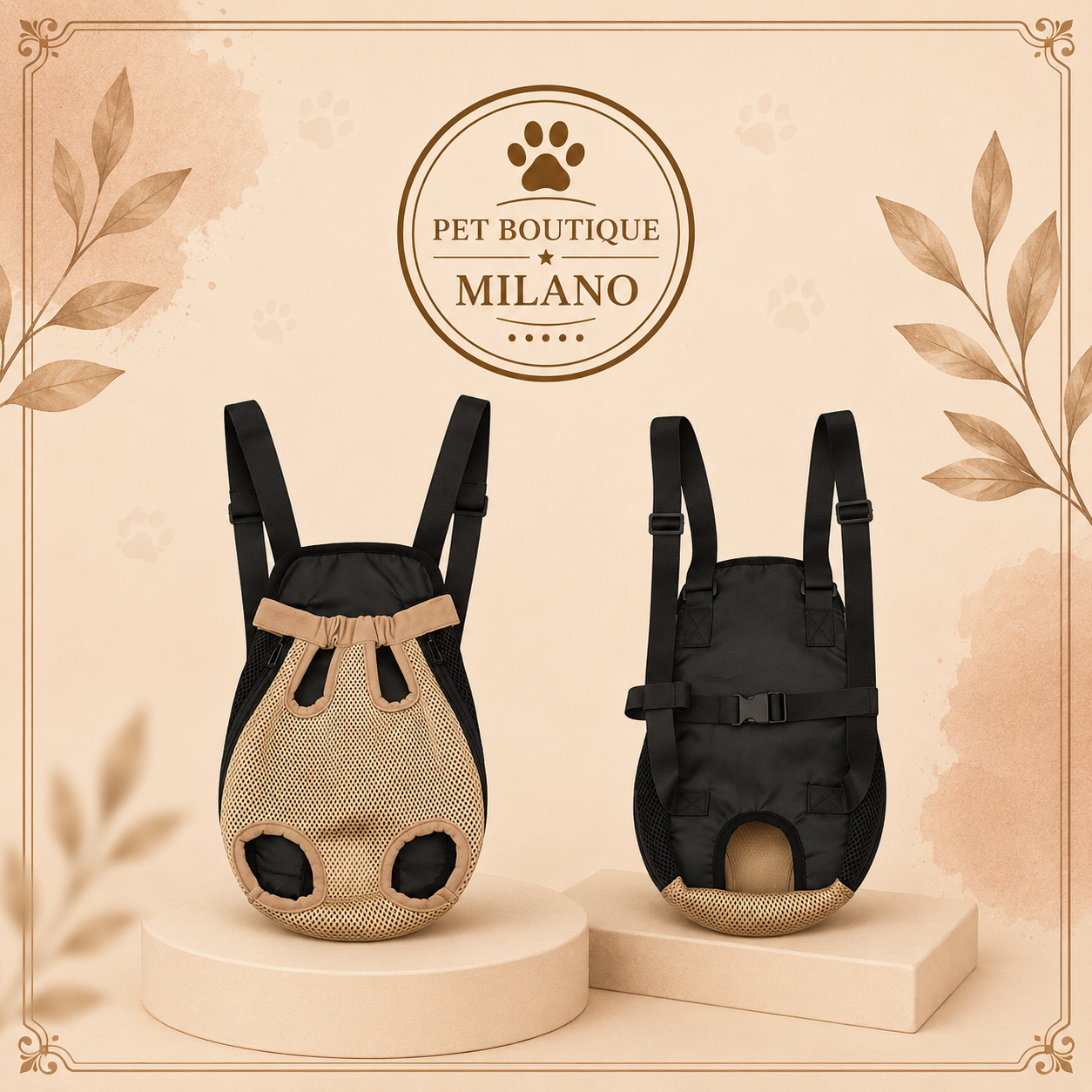 Zaino Trasportino per Cani Piccola Taglia – Traspirante Outdoor Regolabile