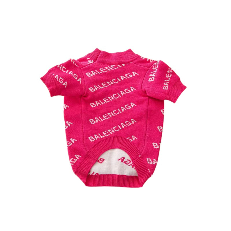 Maglione per cani stampe con lettere