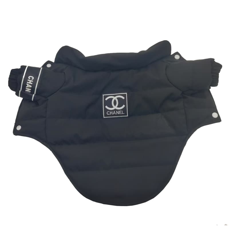 Giacca Black per cani con stampa classica