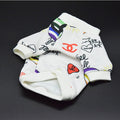 T-shirt con logo e stampa artistica per Cani