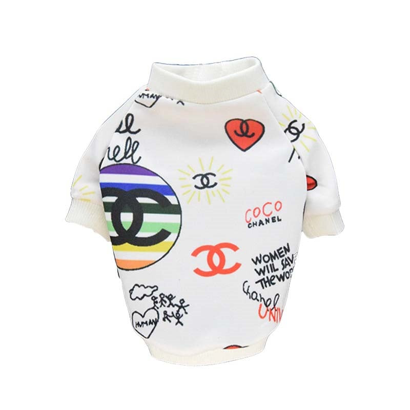 T-shirt con logo e stampa artistica per Cani