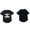 T-shirt per cani in cotone con logo
