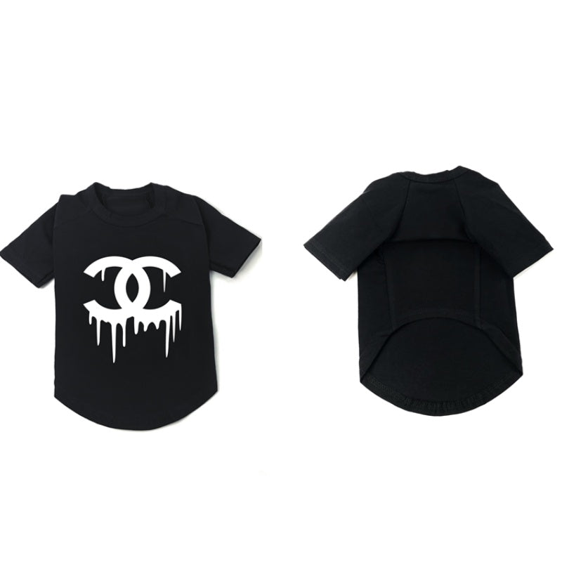 T-shirt per cani in cotone con logo