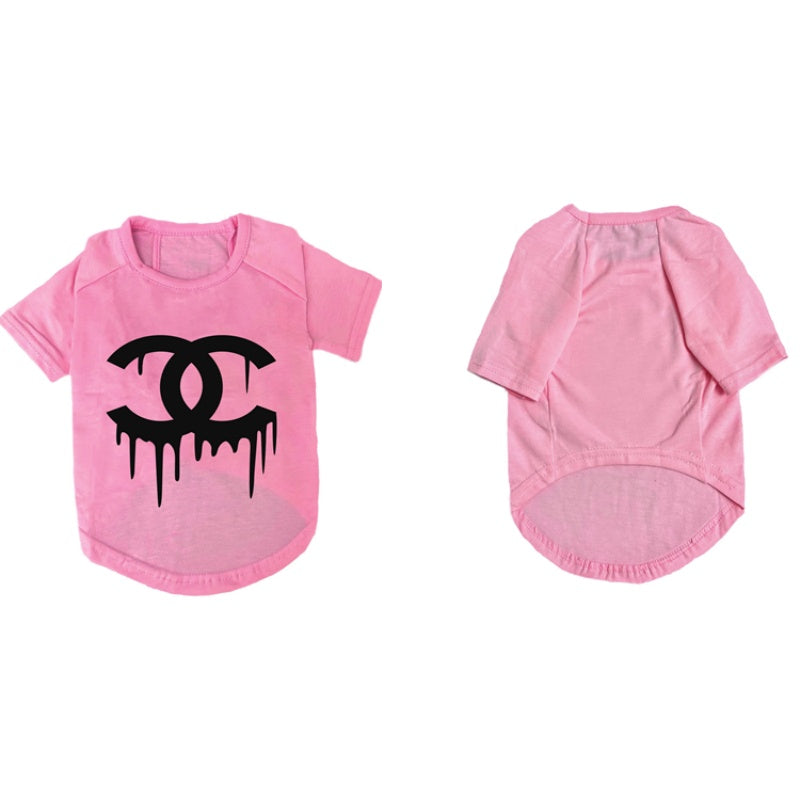 T-shirt per cani in cotone con logo