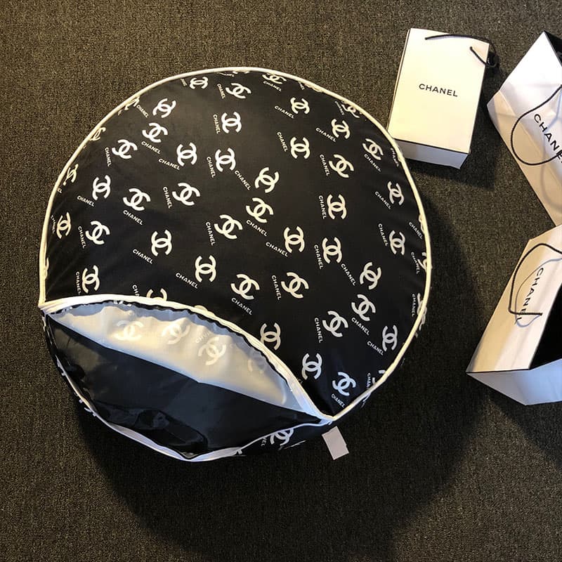 Cuscino rotondo con monogramma per cani