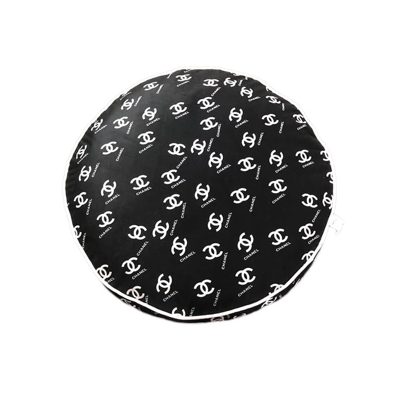 Cuscino rotondo con monogramma per cani