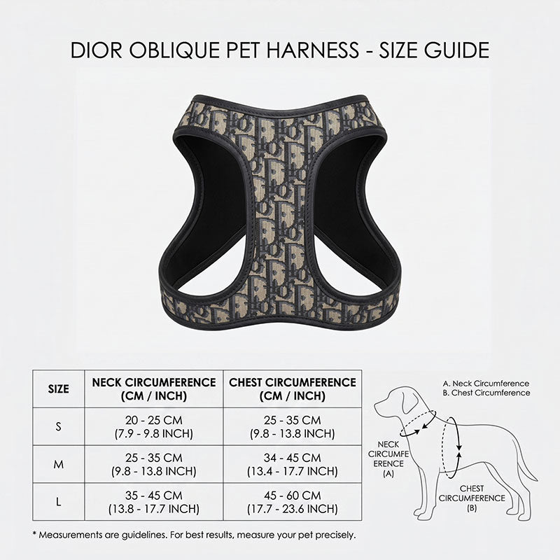 Pettorina Elegance Monogram™ Blu Luxury per Cani