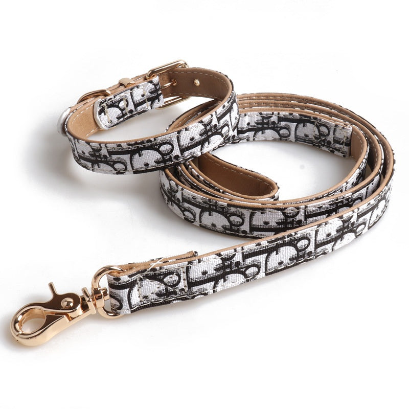 Set Collare e guinzaglio per cani in 3 colori