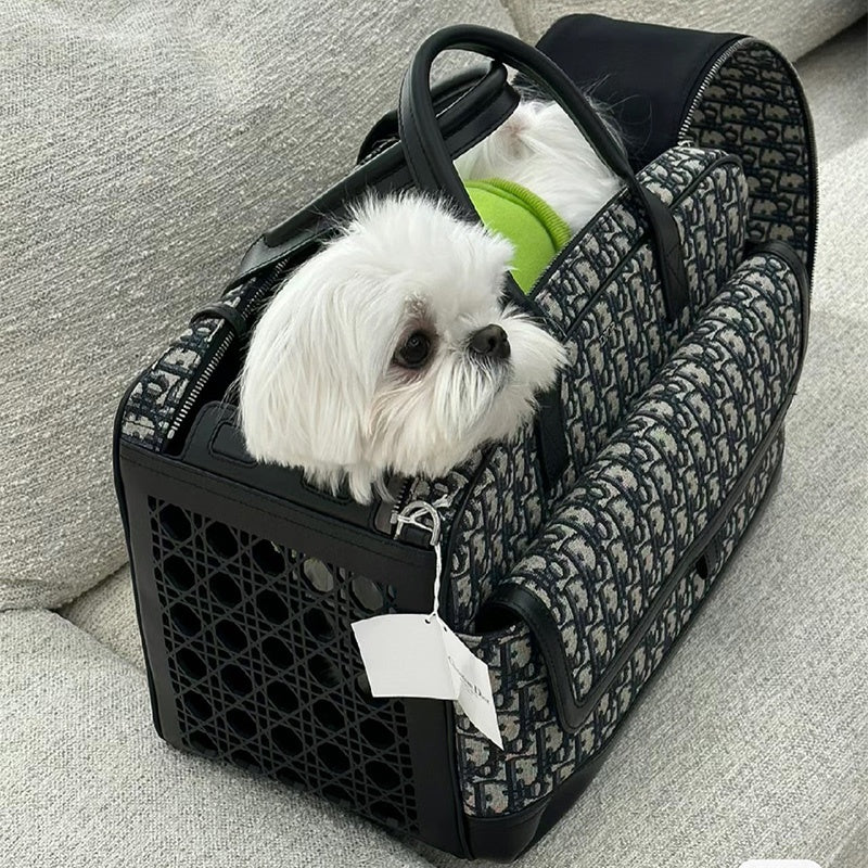 Trasportino Borsa Premium per Cani con Ventilazione in Rete