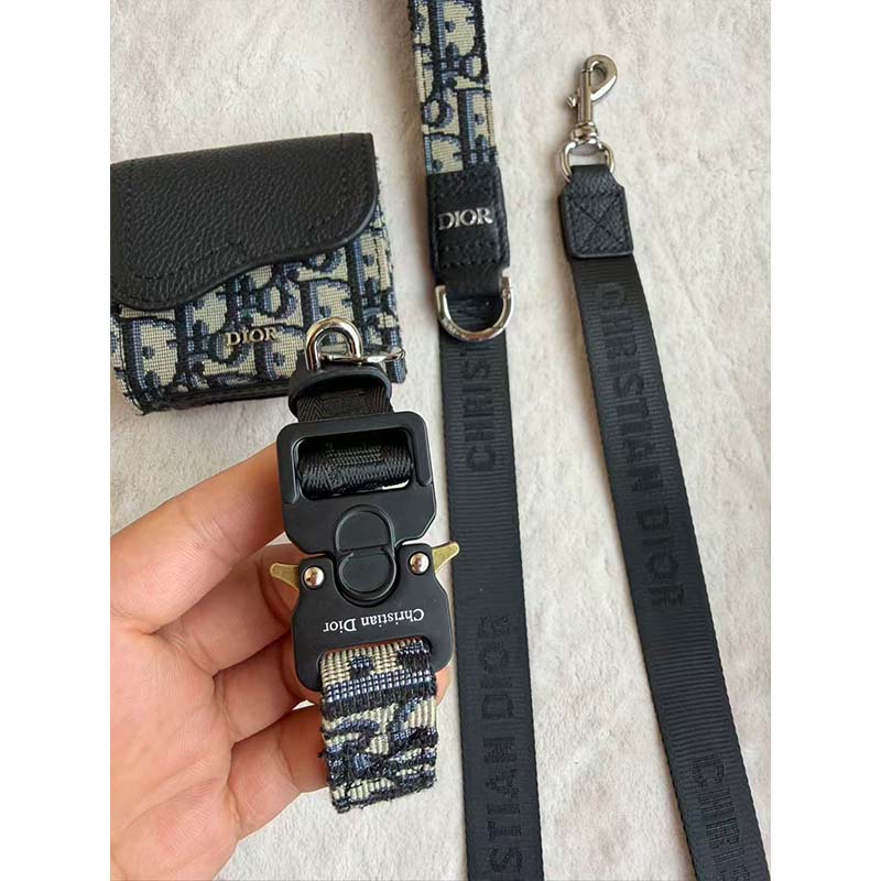 Set Collare Guinzaglio e porta sacchetti per cani con monogramma