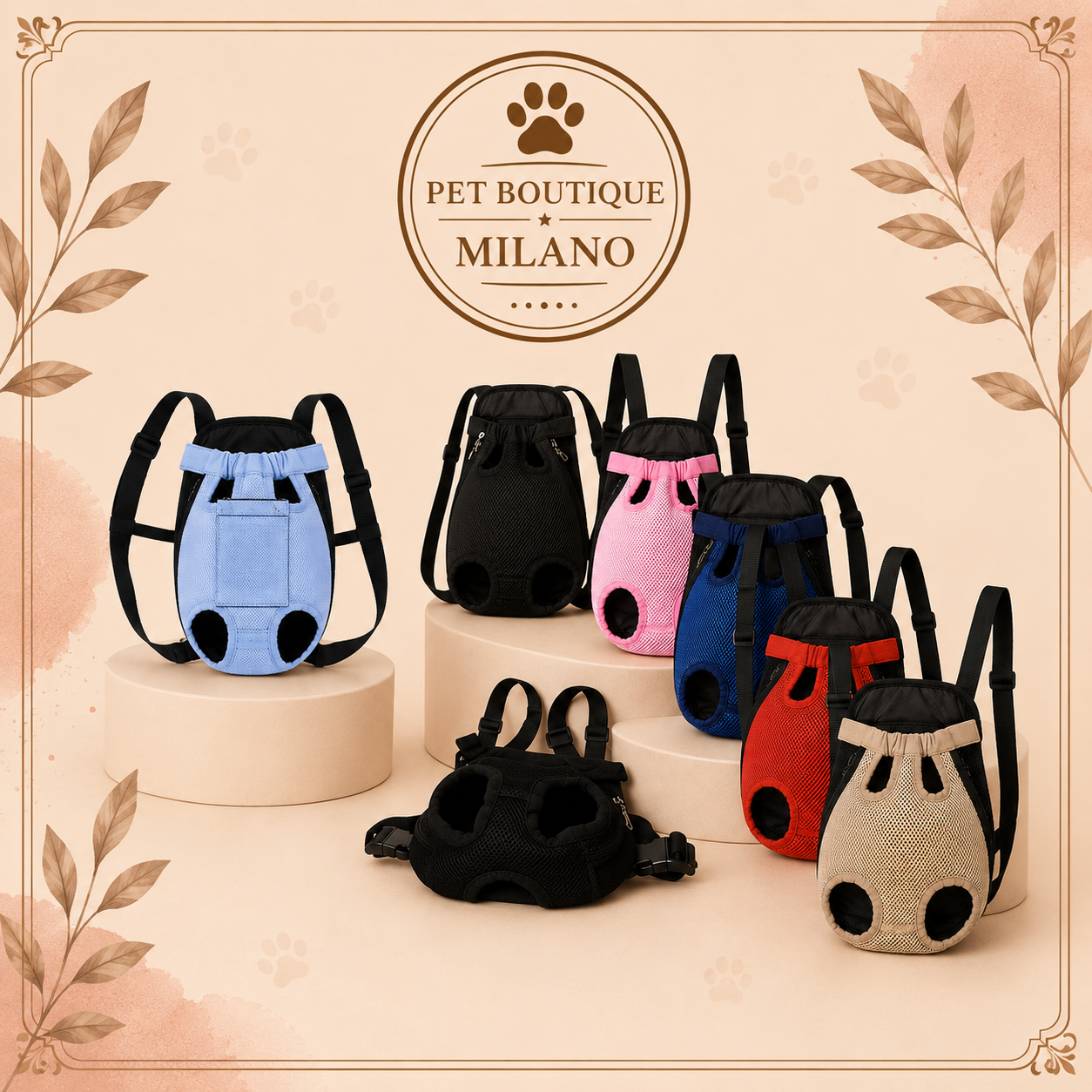 Zaino Trasportino per Cani Piccola Taglia – Traspirante Outdoor Regolabile