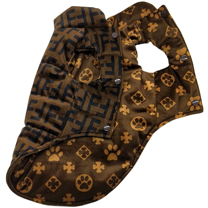 Giacca reversibile per cani FF Monogram