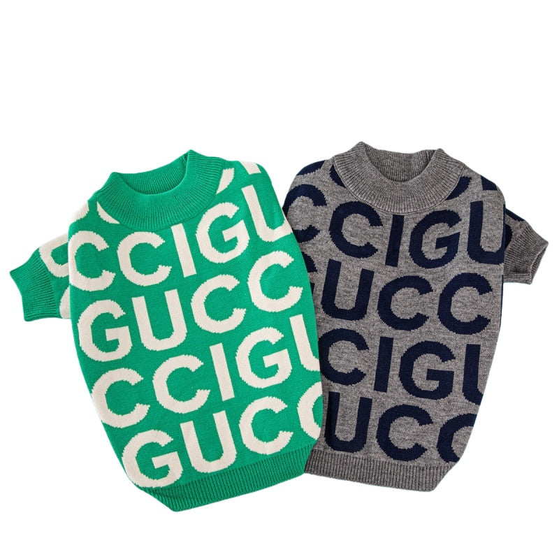 Maglione per cani firmato Logo-Mania