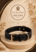 Collare per Cane in Ecopelle Regolabile Elegante e Resistente