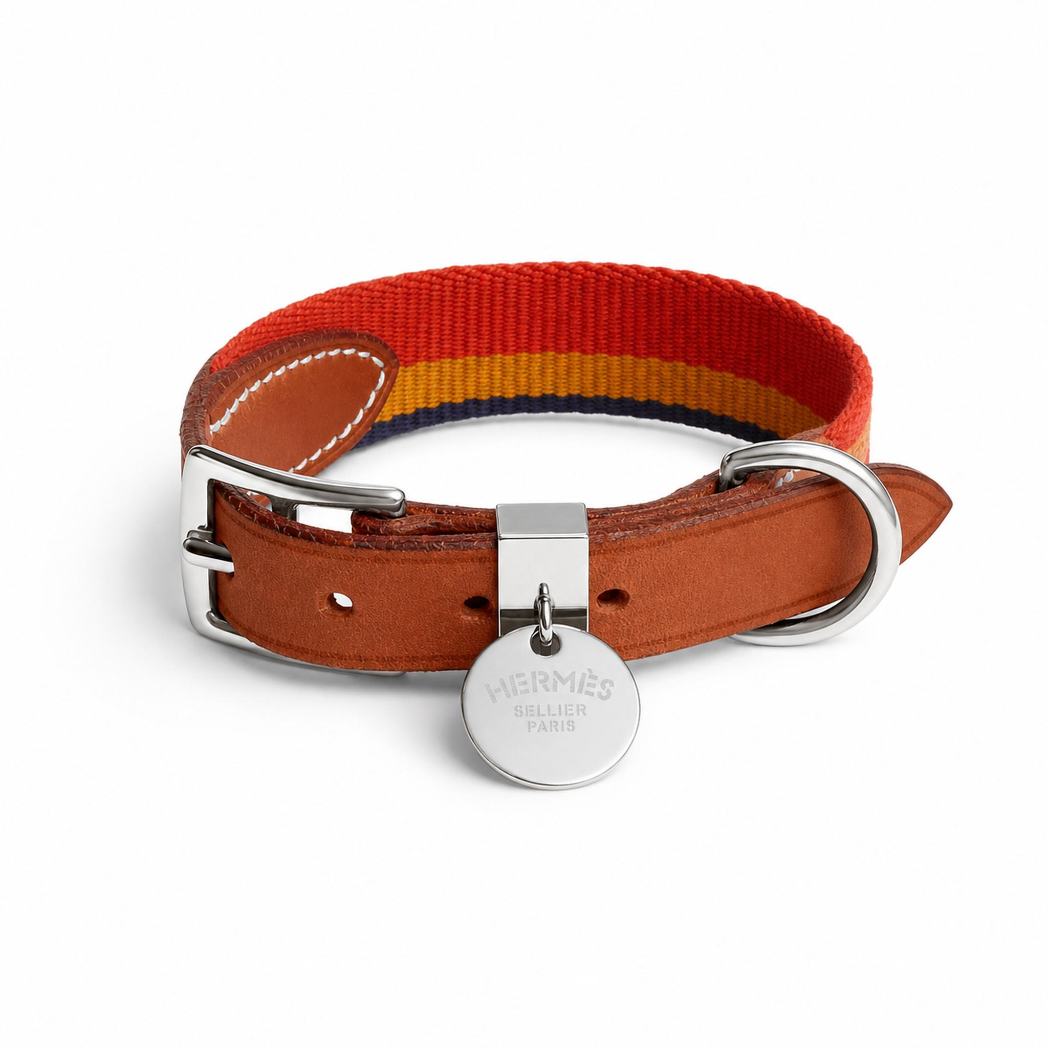 Set Collare, pettorina e guinzaglio per cani HM Rocabar Stripe
