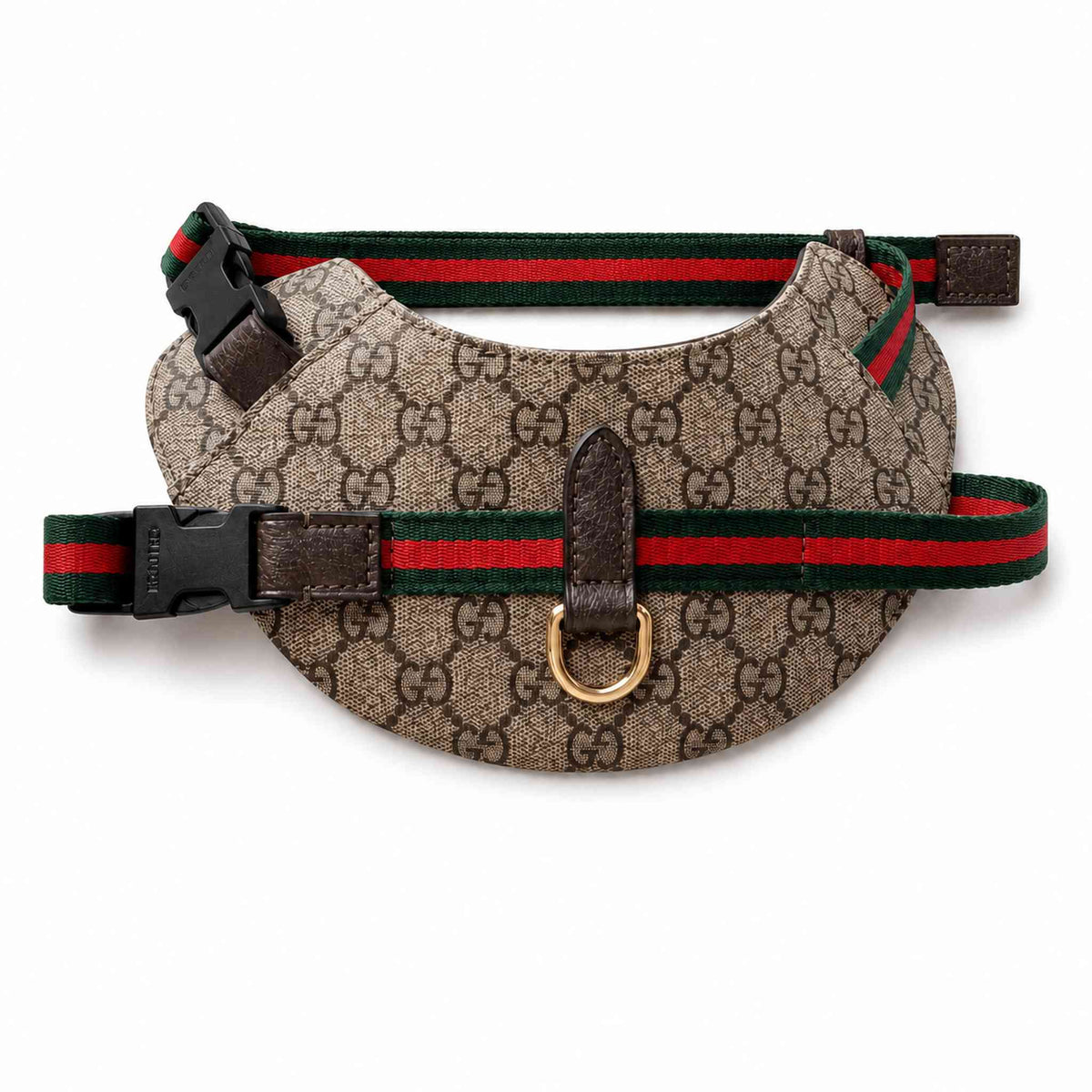 Pettorina e guinzaglio per cani con monogramma GG