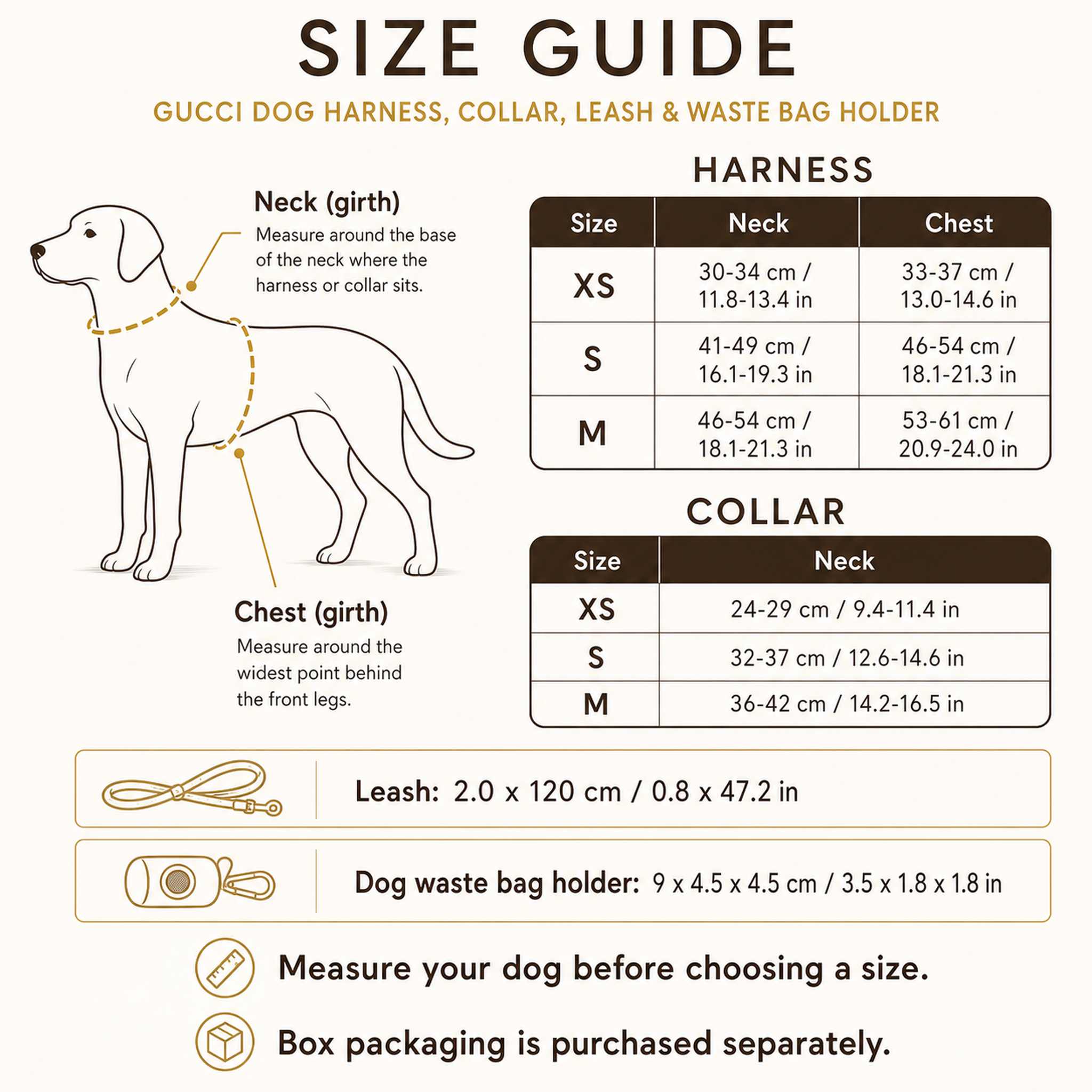 Set da passeggio per cani: pettorina, collare e accessori