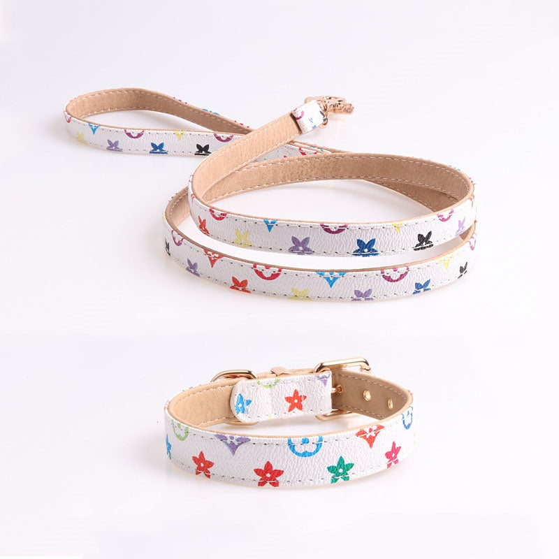 Set Collare e Guinzaglio per cani in ecopelle