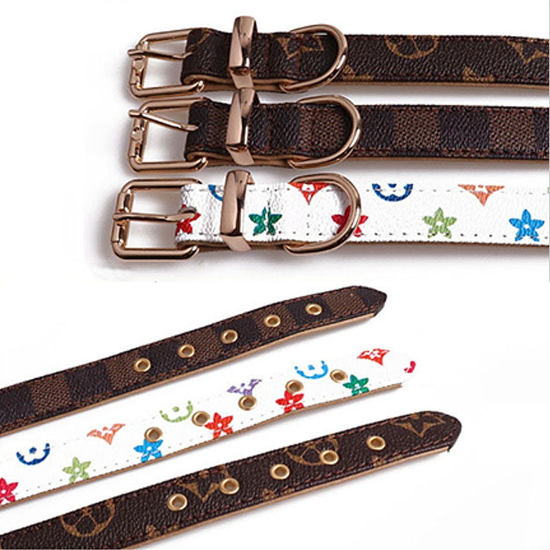 Set Collare e Guinzaglio per cani in ecopelle
