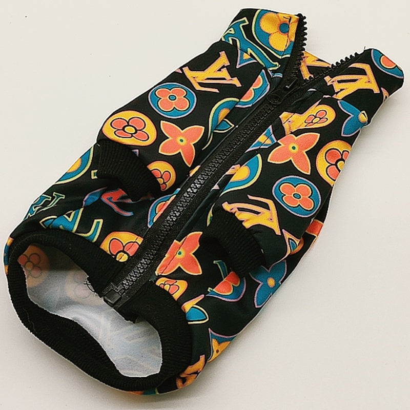 Giacca per cani LV Monogram Color Splash