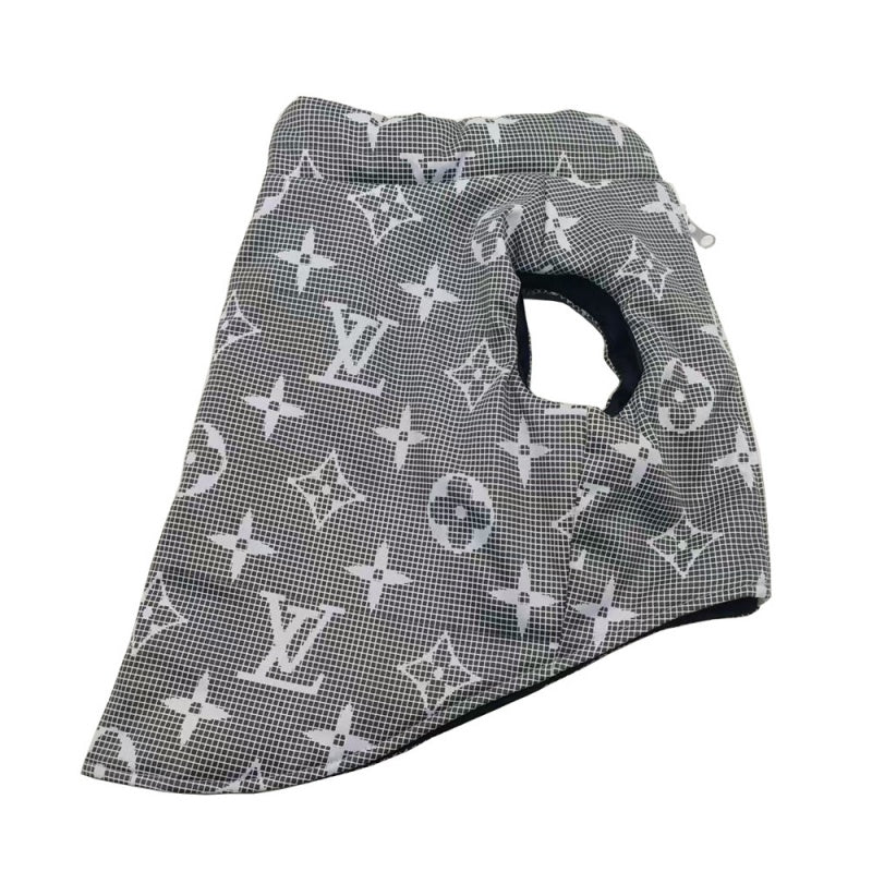 Gilet imbottito LV con trama a griglia