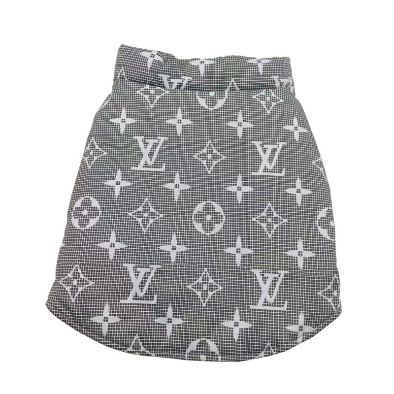 Gilet imbottito LV con trama a griglia