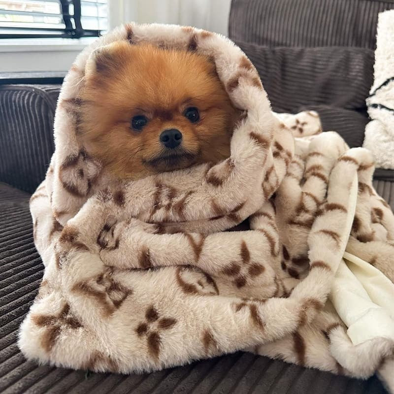 Coperta per cani con monogramma LV per un comfort elegante
