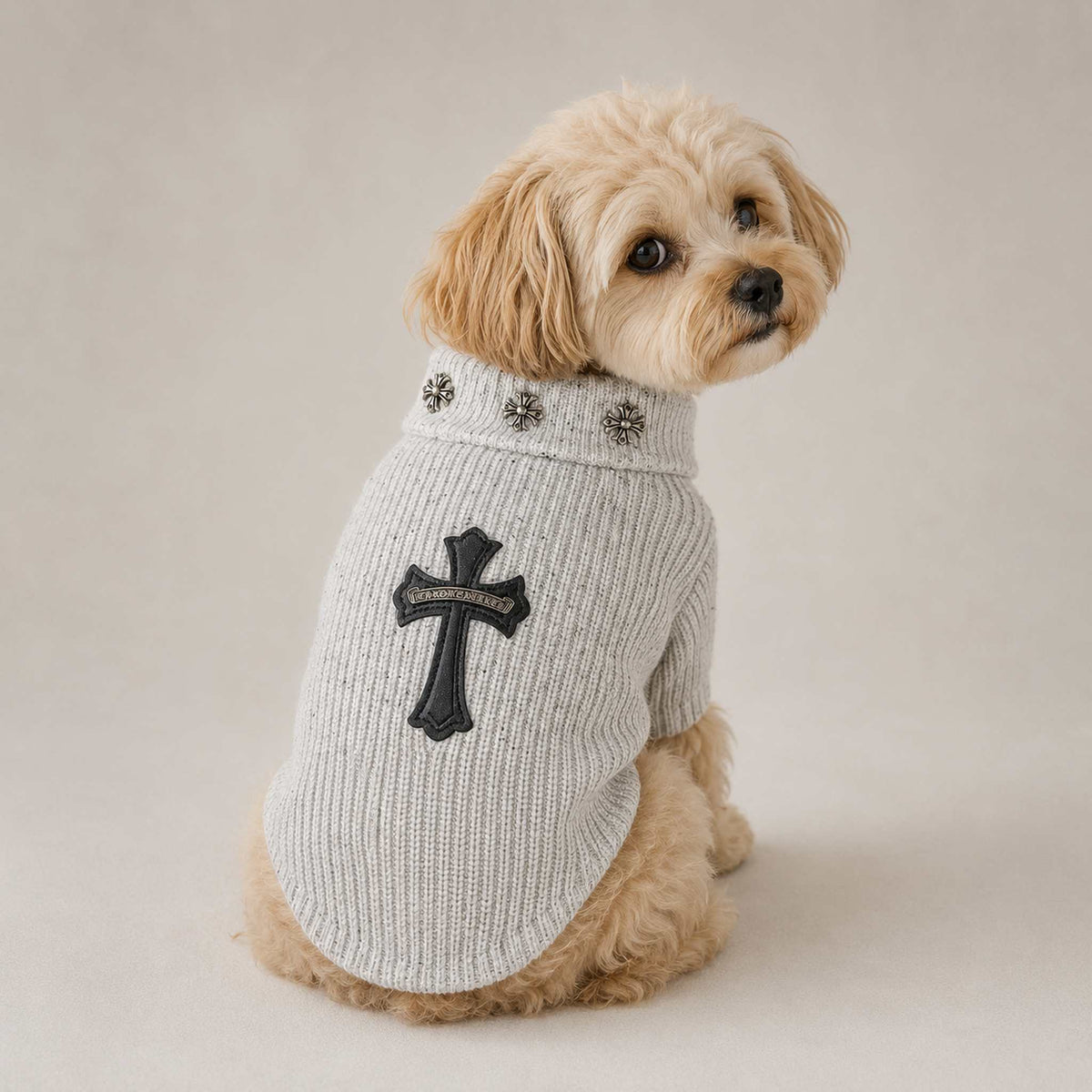 Maglione per cani con cerniera