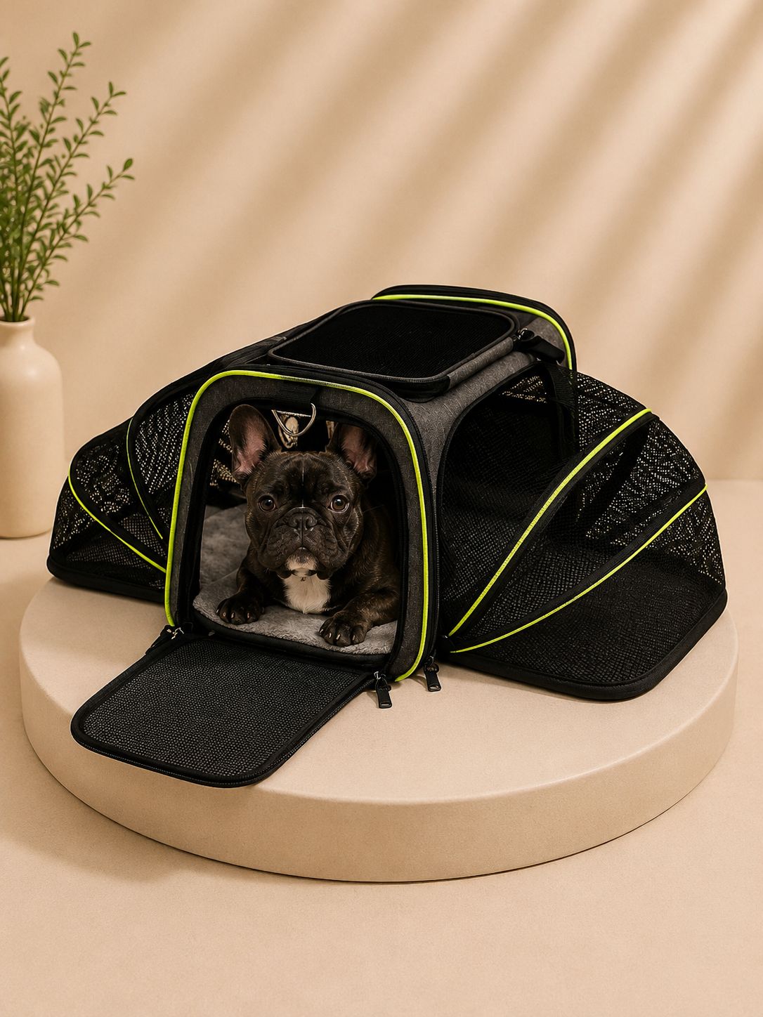 Trasportino Espandibile per Cani – Borsa da Viaggio Pieghevole Omologata Aereo