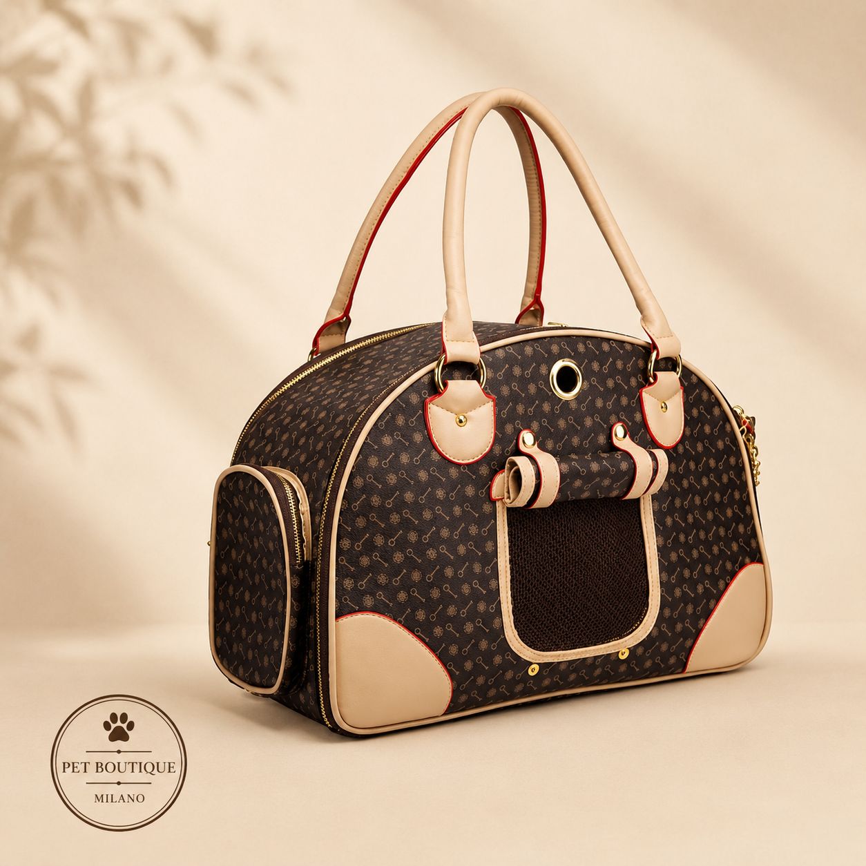 Borsa Trasportino Elegante per Cani – Borsa da Viaggio Traspirante per Animali Domestici