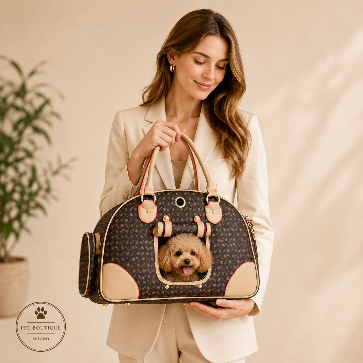 Borsa Trasportino per Cani Piccoli – Elegante, Traspirante e da Viaggio