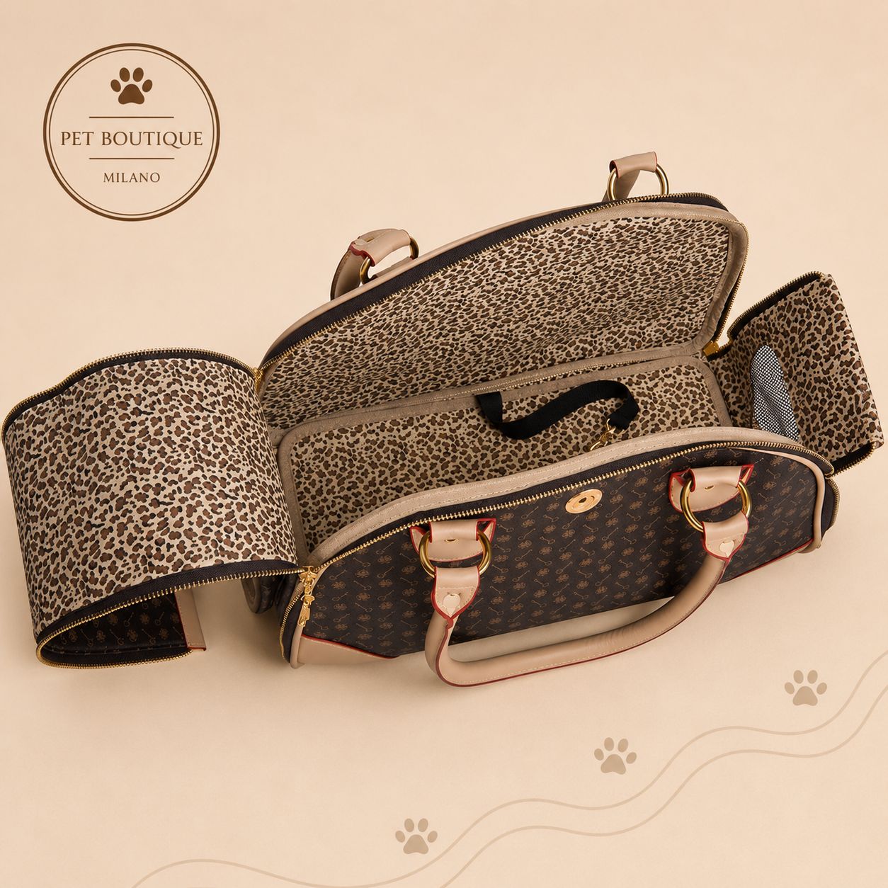 Borsa Trasportino per Cani Piccoli – Elegante, Traspirante e da Viaggio