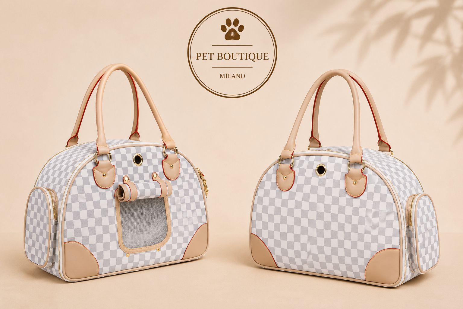 Borsa Trasportino Elegante per Cani – Borsa da Viaggio Traspirante per Animali Domestici