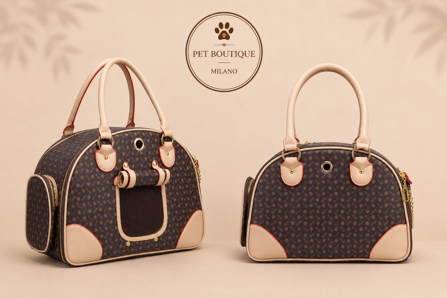 Borsa Trasportino Elegante per Cani – Borsa da Viaggio Traspirante per Animali Domestici