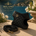 Pettorina Luxury Trapuntata con Guinzaglio Coordinato
