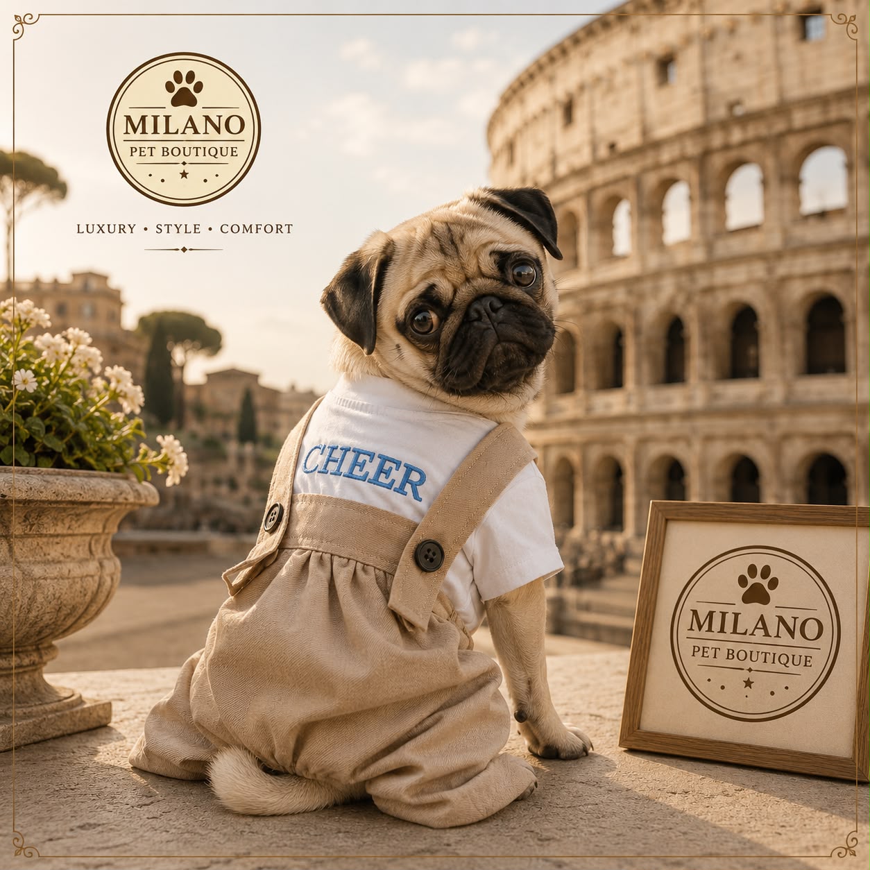 Trench Elegante per Cani – Collezione Dog Fashion Milano PET Boutique