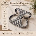 Pettorina Elegance Monogram™ Blu Luxury per Cani