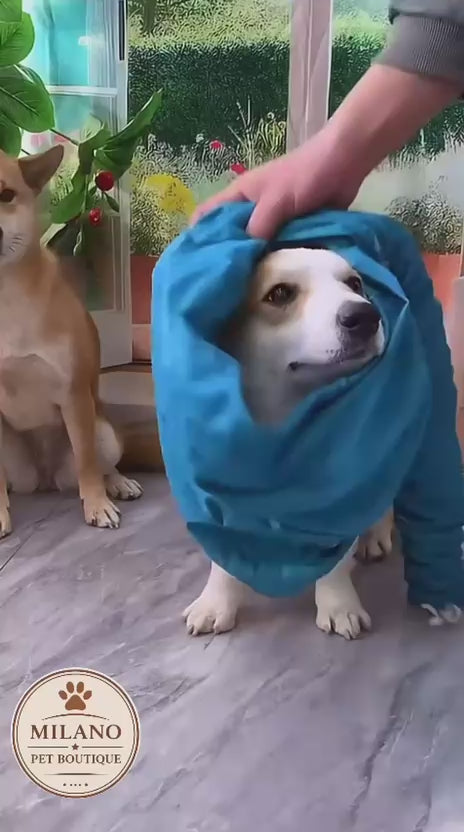 Sacco Asciugante per Cani DryBag Pro™ | Asciugatura Rapida e Senza Stress